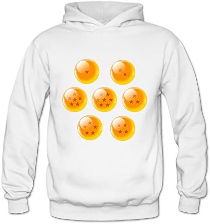 Feimeihua Women's Dragon Ball Element Hoodies Sweatshirt Size L US White