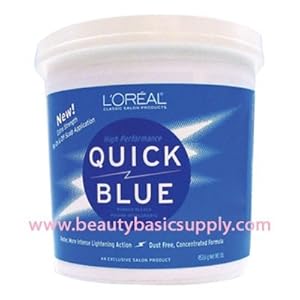 loreal blue powder bleach