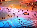 Wallmonkeys Peel and Stick Wall Decals - Computer Motherboard - 24"W x 18"H Removable Graphic