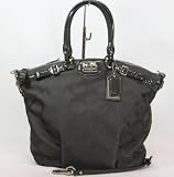 Coach Madison Op Art Jaquard Lindsey Satchel Handbag Bag Purse Tote 18645 Flint