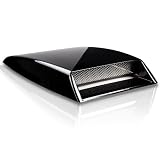 Bonnet Air Duct Scoop Flow Intake Turbo Hood Vent Decorative Cover Grille Black For... by OEM