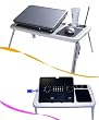 LAPTOP LAP DESK FOLDABLE TABLE E-TABLE BED WITH USB COOLING FANS STAND TV TRAY
