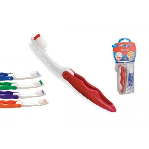 Detail image BioSwiss Folding Toothbrush With Floss