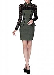 Lace Denim Bodycon Dress/Mini Dress 