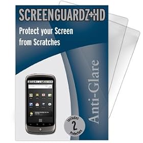 Google Nexus One ScreenGuardz HD (Hard) Anti-Glare Screen Protectors (Pack of 2)