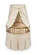 Badger Basket Elite Oval Baby Bassinet, Natural with Ecru Waffle