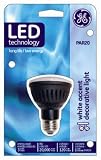 GE 74439 7-Watt LED Medium Base 200-Lumen Indoor Lighting Directional PAR20 Light Bulb