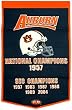 Auburn Tigers 24"x36" Dynasty Wool Banner - College Athletics Sports Merchandise