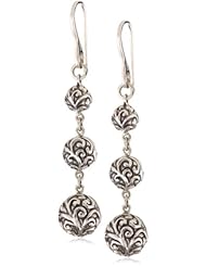 LOIS HILL "Repousse" Triple Ball Fishhook Earrings