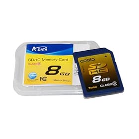 A-DATA 8 GB Class 6 SDHC Flash Memory Card 8GSDHC6AP [Amazon Frustration-Free Packaging] by A-DATA