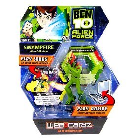 Ben 10 Alien Force Web Cardz Game Starter Set with Figure Swampfire 41asLcYy8GL Ben 10 Alien Force Web Cardz Game Starter Set with Figure Swampfire