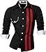 jeansian Men's Slim Long Sleeves Fashion Casual Shirts Dress Shirt Tops Z021