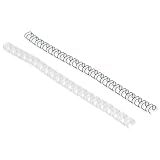 Produkt-Bild: GBC Draht-Binder&uuml;cken (21 Ringe, f&uuml;r 55 Seiten, 6 mm), 100 St&uuml;ck schwarz