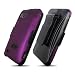 VMG 4 ITEM COMBO PACK - Purple Hard 2-Pc Snap On Case + Compatible Belt Clip Holster w/ Kickstand Feature + LCD Clear Screen Protector + Premium Car Charger for HTC Rezound Verizon Wireless Cell Phone [COMBO PACK]