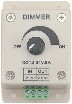 LED Light Dimmer Brightness Adjustable Control 12V 8A