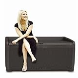 Keter Rattan Style Brown Garden Storage Box XL - 400 Litre Capacity