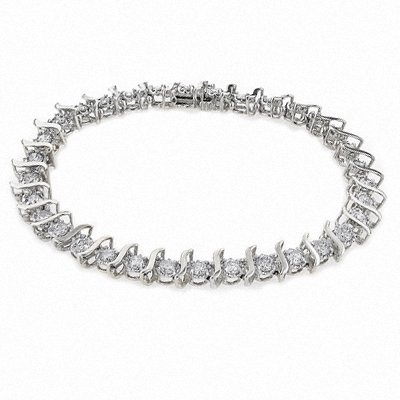 1.00ctw. Diamond 10k White Gold Tennis Bracelet (1.00ctw, J-K, I2-I3)