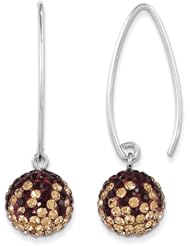 Sterling Silver Swarovski Elements Tallahassee Spirit Ball Earrings