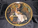 Norman Rockwell Dreaming in the Attic Plate