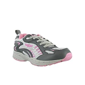 Buy Alpha Ladies Polly Running Shoe Grey Pink by Alpha Industries