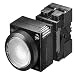 Siemens 3SB3245-0AA61 Pushbutton Unit, Flat Button, Momentary Operation, Illuminated, 24VAC/VDC Integrated LED, 1 NO Contact Type, White