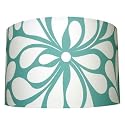 lulworth blue drum shade and table lamp by mibo