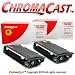 ChromaCast TN350 Toner Cartrdge (2-Pack of Premium Re-manufactured Cartridges) Compatible for Brother TN 350