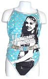 Hannah Montana Big Girls 1 Pc Swimsuit and Headband