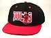 Casquette Neuve Ajustable Officielle NBA (Hardwood Classics) - Chicago Bulls Retro Old School Snapback - Noire/Rouge