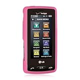 Hot Pink Silicone Skin Cover Case Cell Phone Protector for Lg 9600 Vx9600 V ....