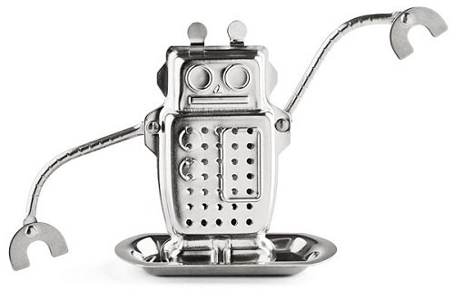 Kikkerland Robot Tea Infuser and Drip Tray