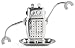 Kikkerland Robot Tea Infuser and Drip Tray