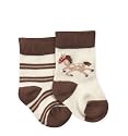 Jefferies Socks Horse Play/Stripe - Khaki, 3-12 Months