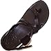 Unisex Adults/Children Genuine Leather Biblical Sandals / Flip flops (Jesus - Yashua) Black Style I- Holy Land Market Camel Trademark