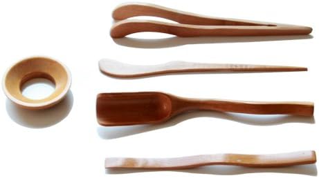 Bamboo Kungfu Tea Ceremony Utensils Set 12 Pieces (Round)
