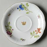 Herend Antique Iris Footed Cup Saucer, Fine China Dinnerware