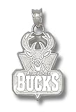 Sterling Silver - Milwaukee Bucks New Logo Pendant