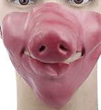 今日からアナタは豚野郎!!　豚鼻マスク　コスプレ　ジョーク　いたずらに　サングラスと帽子で豚人間!!