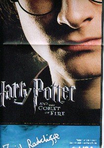 Poster. Daniel Radcliffe Harry Potter & the Goblet of Fire USA Weekend 2005