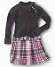 Sweet Heart Rose Girls Plaid Drop Waist Dress