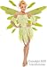 Adult Green Nymph Fairy Dress w/ Wings Costume (Size:Medium 10-12)