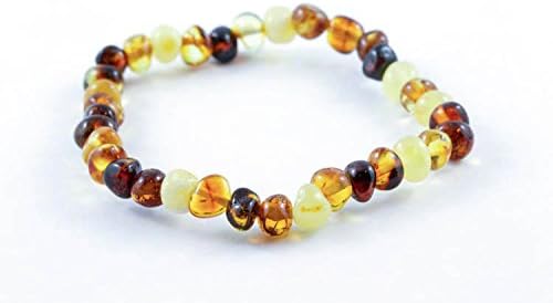 Healing Hazel 100% Balticamber Adult Bracelet, Multi Polished