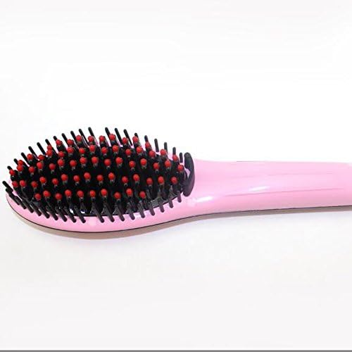 Hair Straightener Straightening Brush By Asavea #1Rating Safest Fastest Ceramic Heating Detangling,Anti-scald Patented Design,