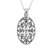 Sterling Silver Celtic Oval Pendant , 18