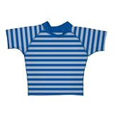 41asqmO%2BR2L. SL160  i Play  Short Sleeve Rash Guard, Navy/Grey Stripe, L (18 Months) Reviews