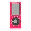 iPod Nano Rubberized Hot Pink Magenta Crystal Diamond Case Package for Apple 4th Generation Cover 4G 4 GB 8 GB 16 GB 16GB
