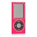iPod Nano Rubberized Hot Pink Magenta Crystal Diamond Case Package for Apple 4th Generation Cover 4G 4 GB 8 GB 16 GB 16GB