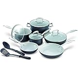 GreenLife 12 Piece Hard Anodized Non-Stick Ceramic Classic Cookware Set