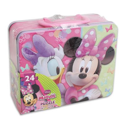 Cardinal Games Minnie Mouse tin with Handle 24 pc - 1 per pack