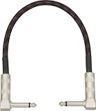 Musician's Gear Pedal Coupler Cable Angled, Black 6 In